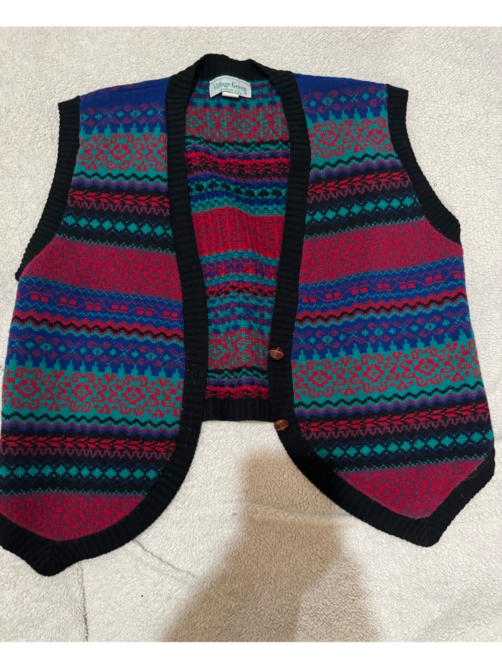 Vintage Village Green Sweater Vest